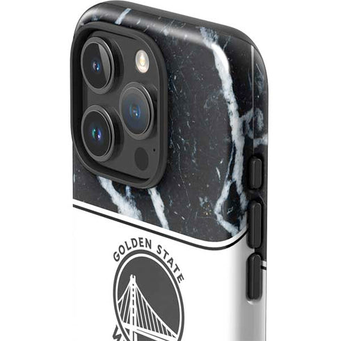 NBA Golden State Warriors Marble iPhone 16 Pro Max Impact Case